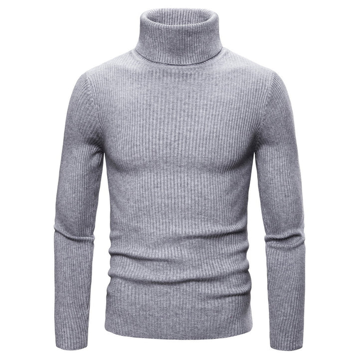 Herren Rollkragenpullover aus weichem Strick mit Rippstruktur Aliams
