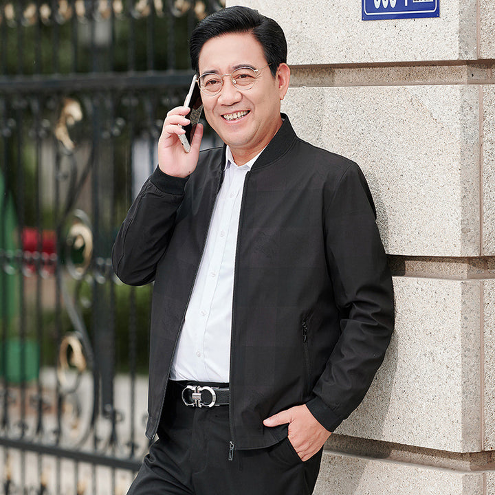 Herren Freizeitjacke mit moderner Passform und praktischen Reißverschlusstaschen Aliams