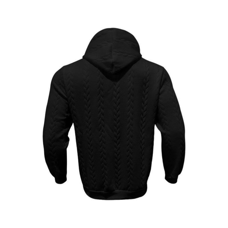 Herren Thermo Kapuzenpullover mit strukturiertem Innenfutter und praktischen Taschen Aliams