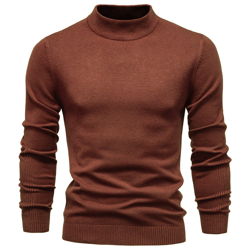 Herren Rollkragenpullover aus weichem Strickmaterial mit feiner Rippstruktur Aliams