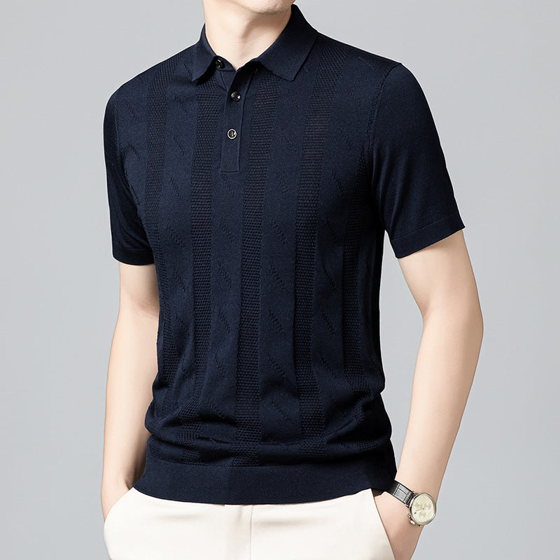 Herren Poloshirt mit strukturiertem Design von Aliams