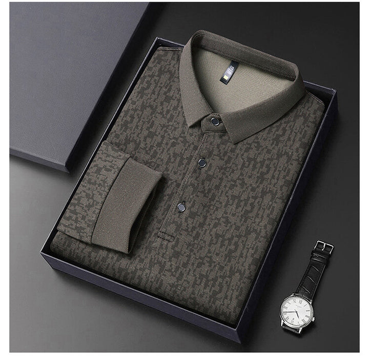 Herren elegantes Poloshirt mit strukturiertem Design Aliams