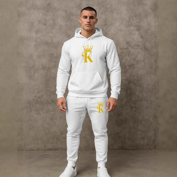 Herren bequemer Hoodie und Jogginghose Set Aliams