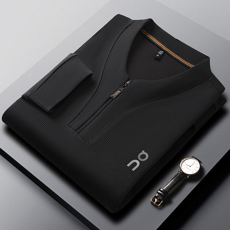 Herren funktioneller Pullover mit Reißverschluss und innovativem Design Aliams