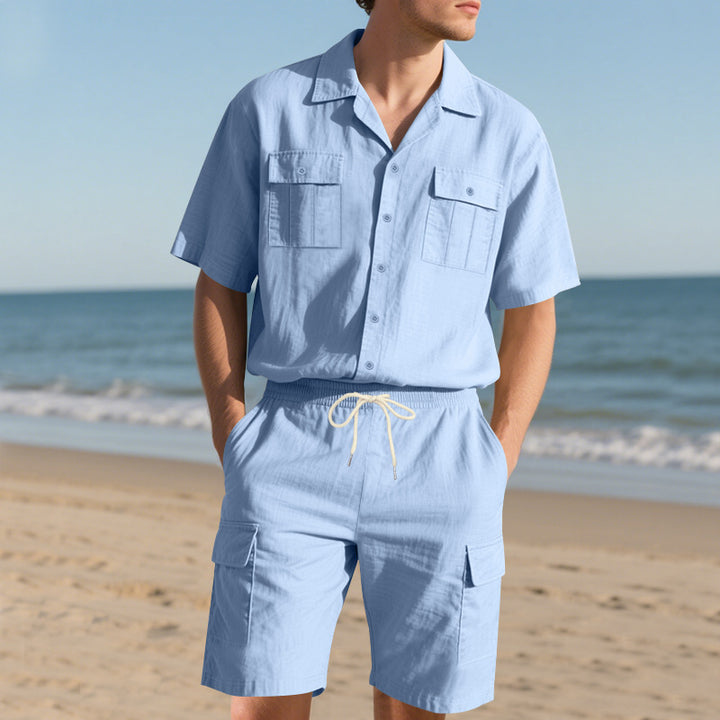 Herren Freizeitanzug mit klassischem Schnitt und praktischen Taschen Aliams