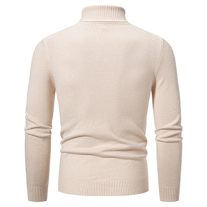 Herren Rollkragenpullover mit strukturiertem Zopfdesign Aliams