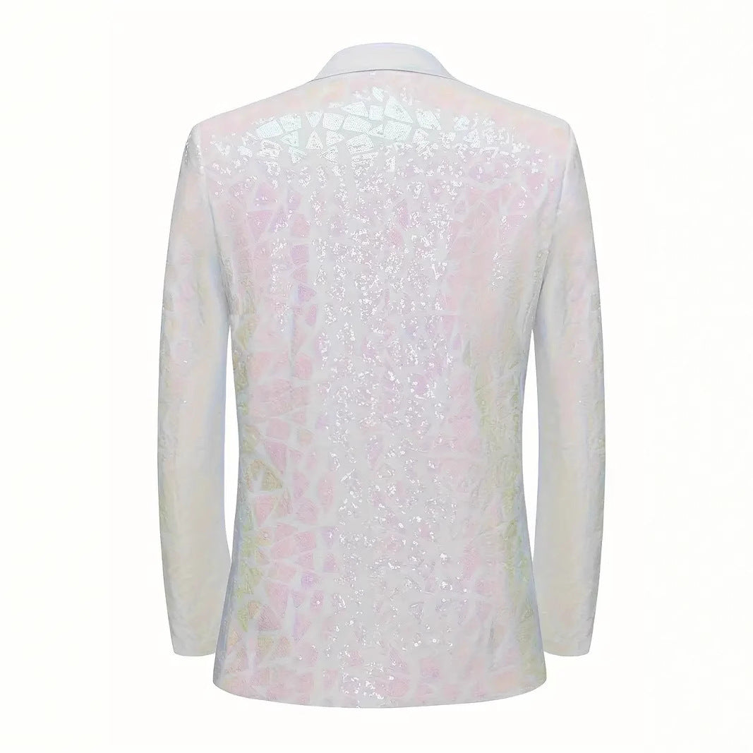 Herren glamouröser Paillettenblazer Aliams
