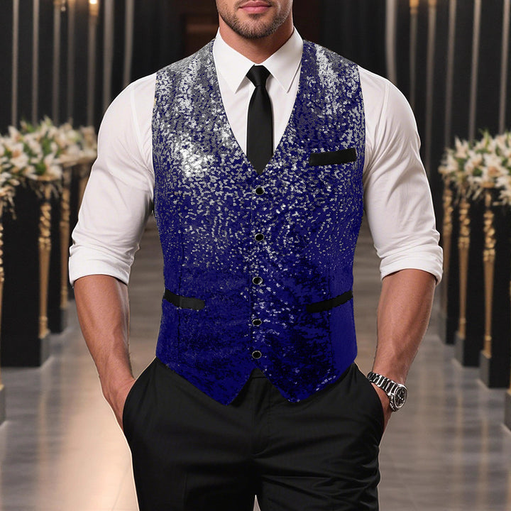 Herren Glitzernde Weste Aliams