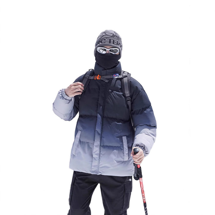 Herren Isolierte Outdoor-Steppjacke mit hohem Kragen und praktischem Reißverschluss Aliams