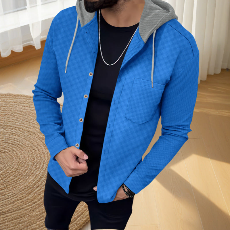 Herren Freizeitjacke mit integriertem Kapuzen-Design und modischem Schnitt Aliams