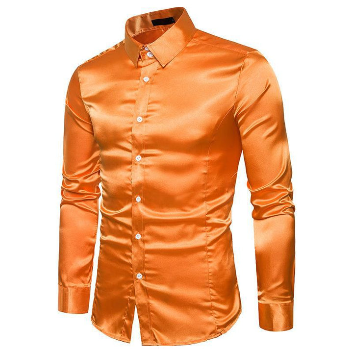 Herren elegantes Businesshemd aus hochwertigem Satin mit perfekter Passform Aliams