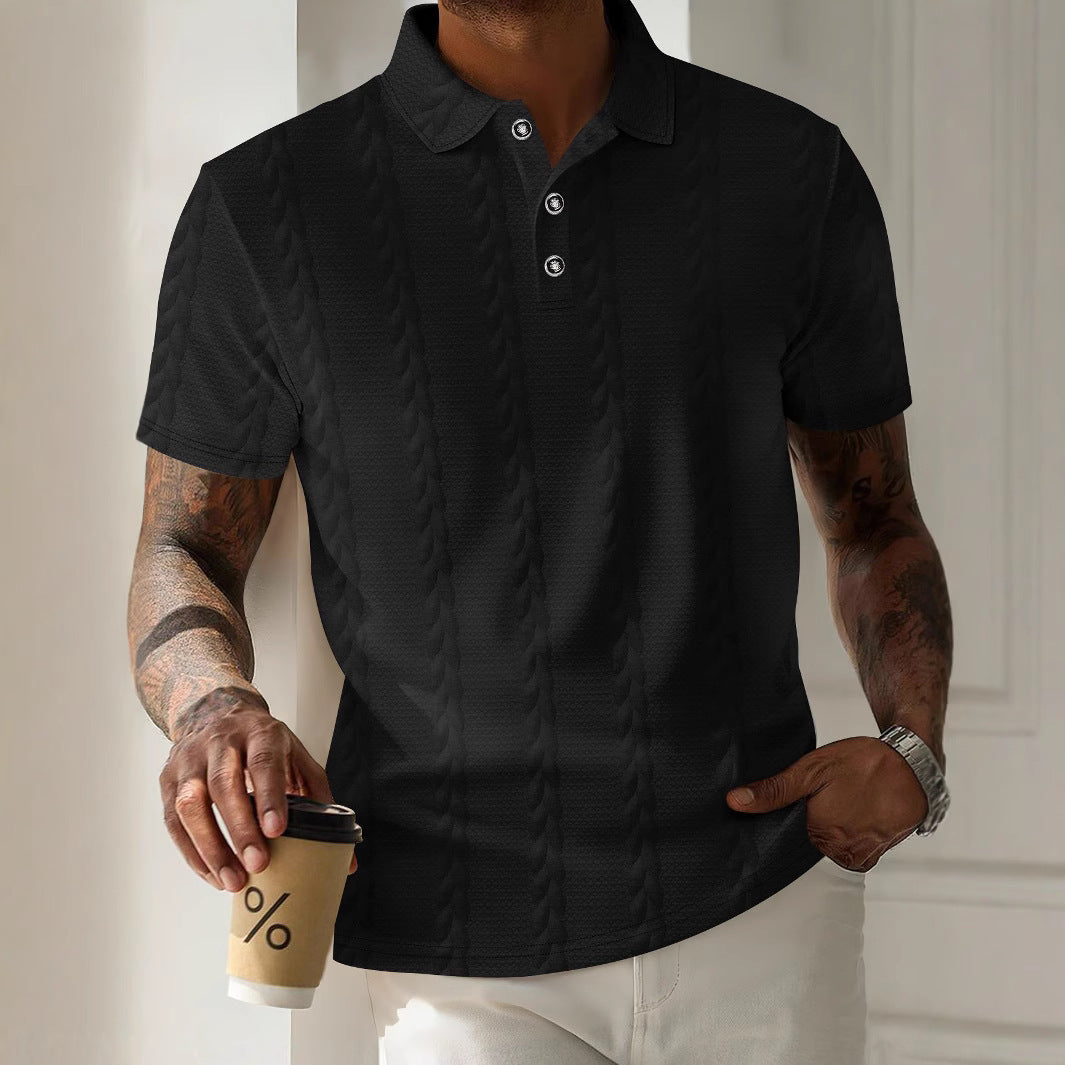 Herren Kurzarm Poloshirt mit strukturiertem Design Aliams