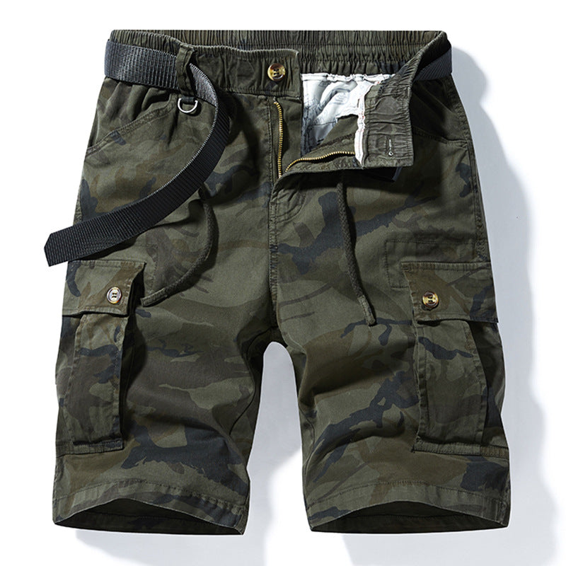Herren Cargoshorts im lässigen Camouflage-Stil mit multifunktionalen Taschen Aliams