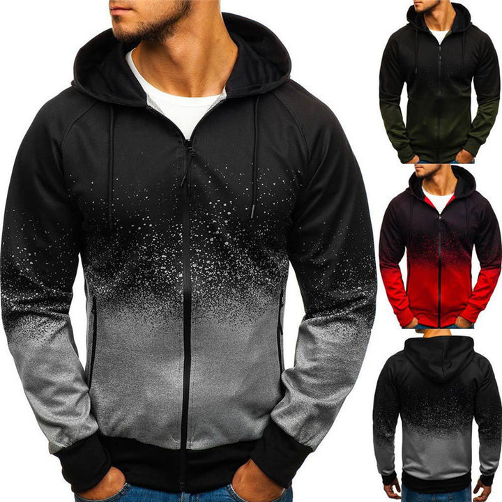 Herren Sportlicher Kapuzenpullover mit modernem Farbverlauf Aliams