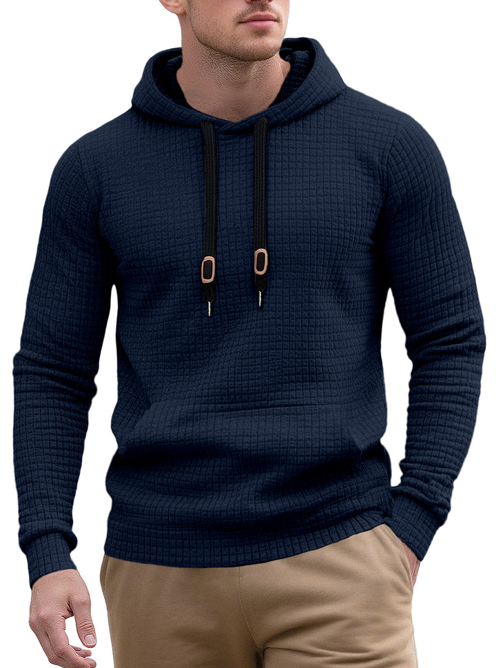 Herren Hoodie mit strukturierter Oberfläche und modischem Design Aliams