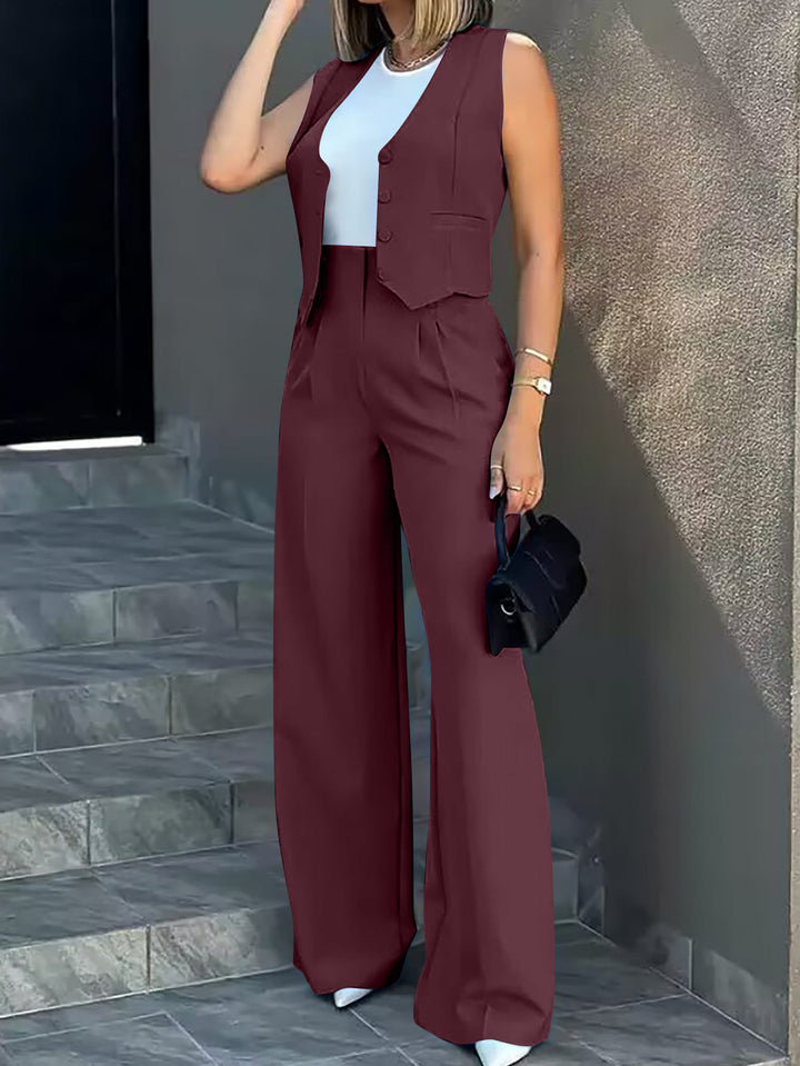 Damen Elegantes und modernes Zweiteiler Ensemble Aliams