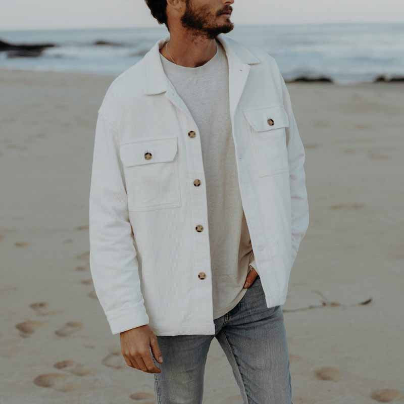 Herren cordjacke mit praktischen Brusttaschen Aliams