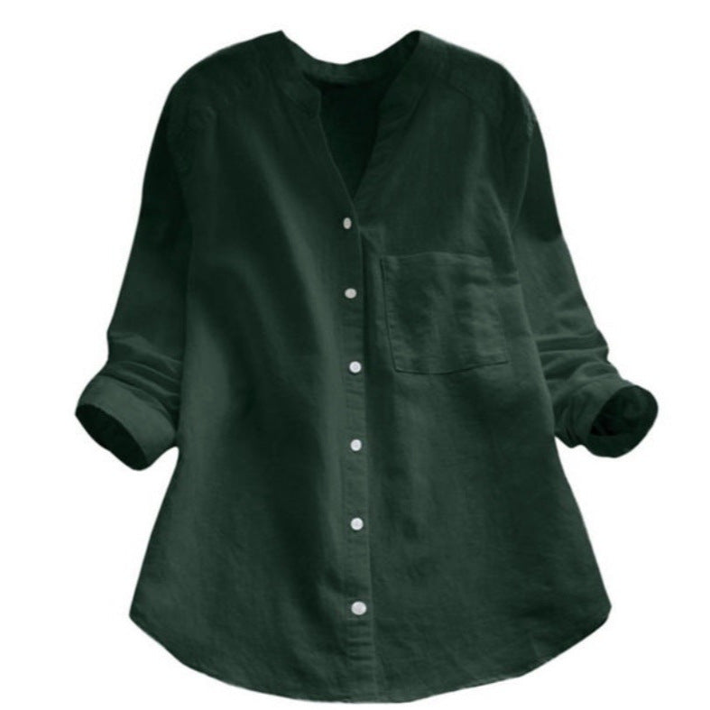 Damen Bluse mit eleganter Knopfleiste und moderner Passform Aliams