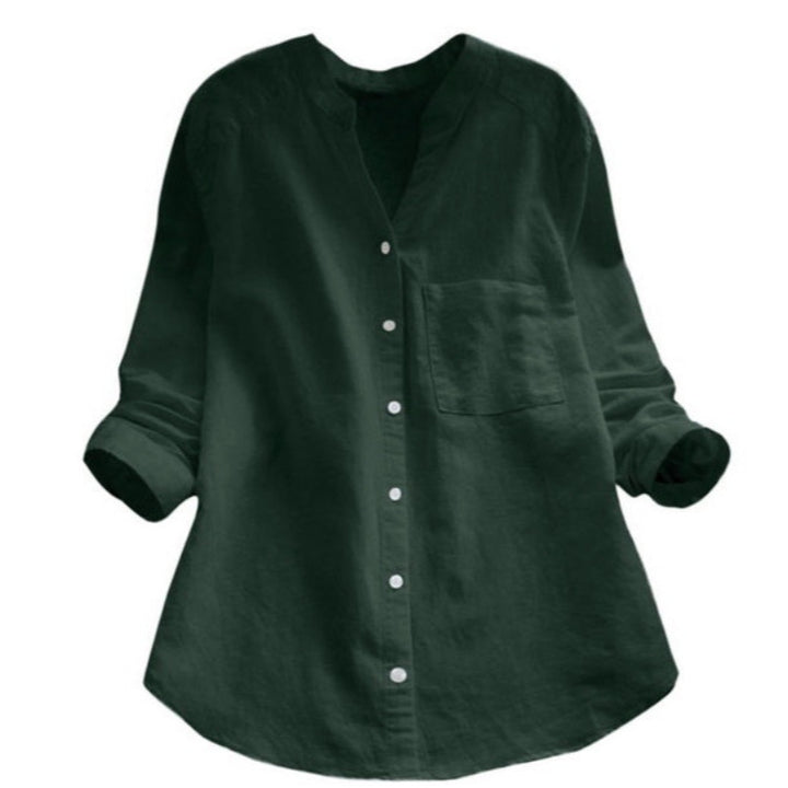 Damen Bluse mit eleganter Knopfleiste und moderner Passform Aliams