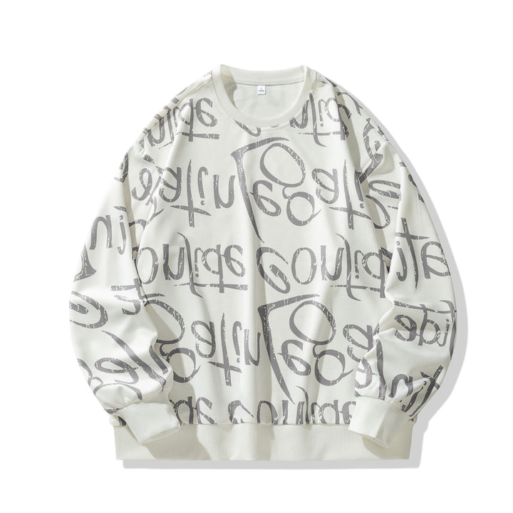 Herren Sweatshirt mit kreativem Motiv und weichem Innenfutter Hedi-Mode