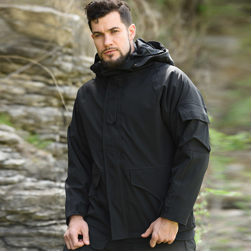 Herren wetterfeste Camouflage-Jacke Aliams