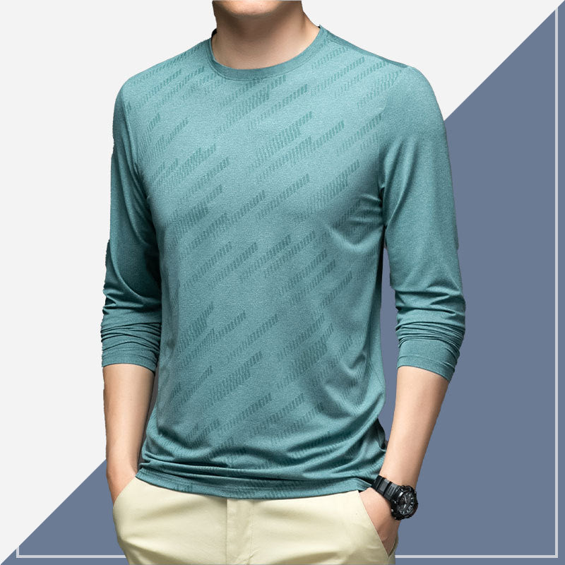 Herren Atmungsaktives Langarmshirt mit innovativer Textur Aliams