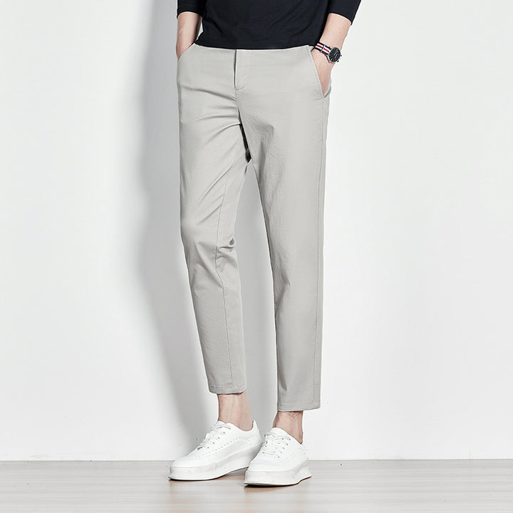 Herren Chinohose mit schmalem Schnitt und elastischem Bund Aliams