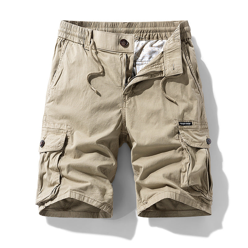 Herren Cargo-Shorts im lässigen Outdoor-Stil mit vielseitigen Taschen und elastischem Bund Aliams