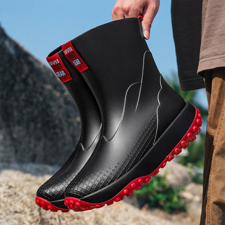 Herren Gummistiefel mit rutschfester Sohle Aliams