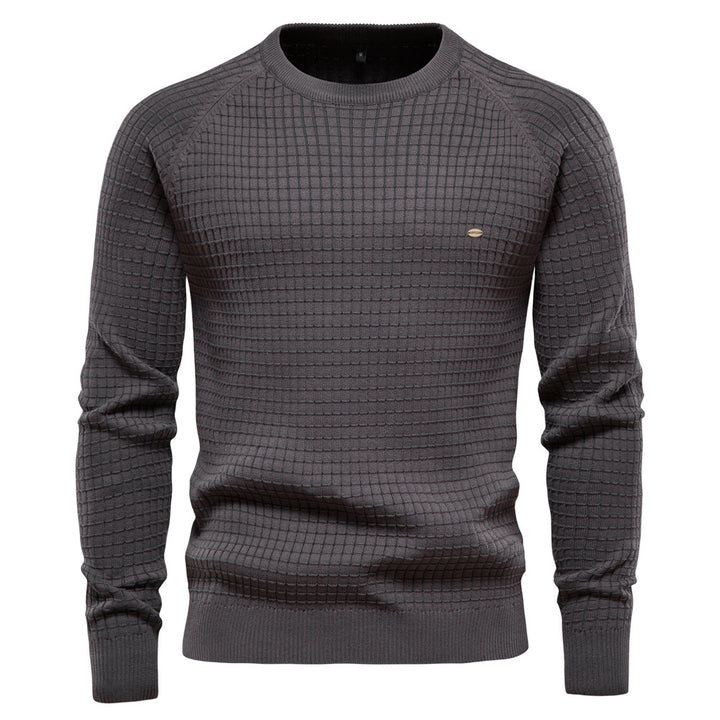 Herren strukturiertes Rundhals Sweatshirt mit modernem Design Aliams