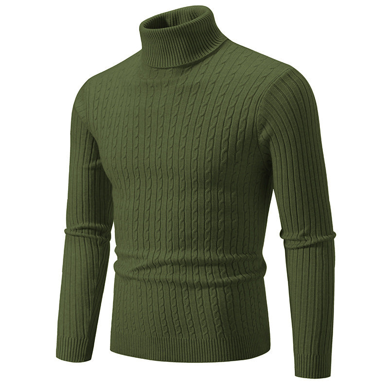 Herren stilvoller Rollkragenpullover aus feinem Strick Aliams