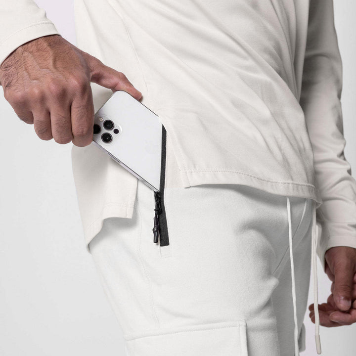 Herren bequeme Cargo-Jogginghose mit seitlichen Reißverschlusstaschen Aliams