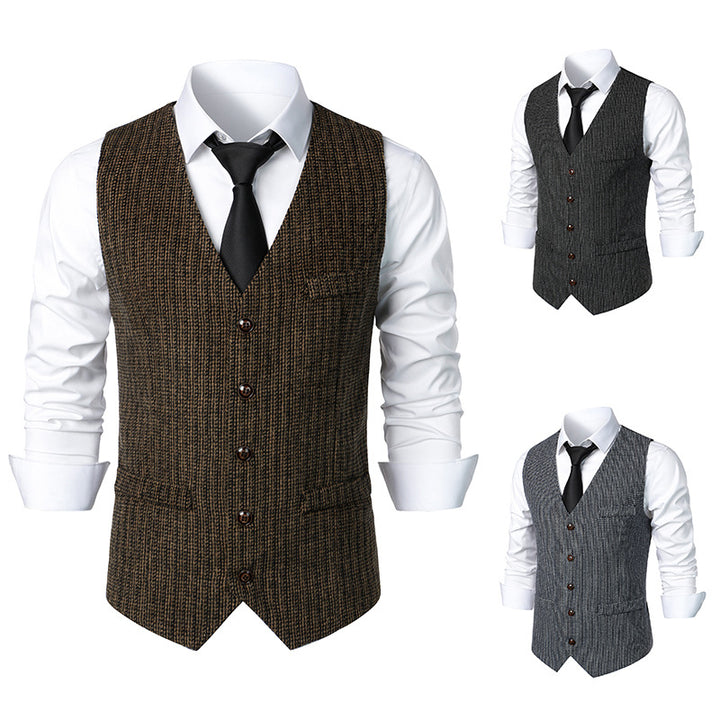 Herren elegante Steppweste mit modernem Schnitt und feinen Details Aliams
