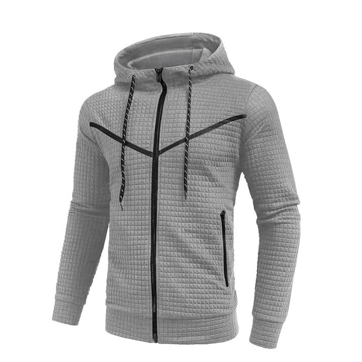 Herren stylische Jacke mit strukturiertem Design und praktischem Reißverschluss Aliams