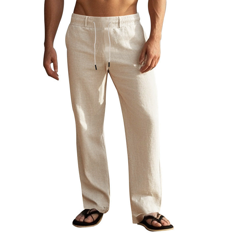Herren Bequeme Strandhose mit verstellbarem Kordelzug und leichten Materialien Aliams