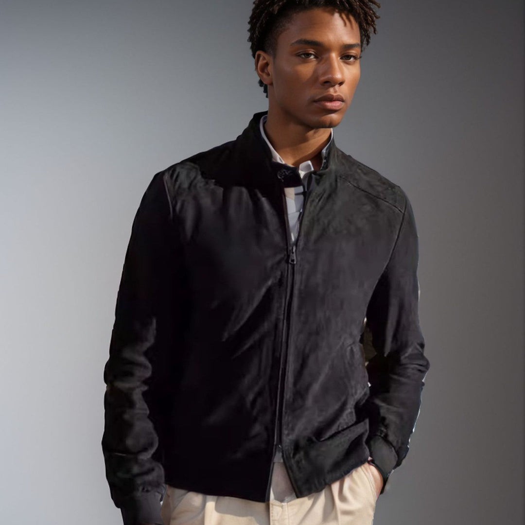 Herren Elegante und lässige Wildlederjacke Aliams