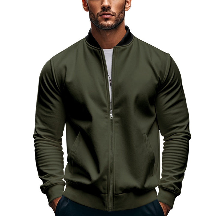 Herren sportliche Bomberjacke mit praktischen Taschen Aliams