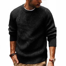 Herren Klassischer Strickpullover mit strukturiertem Muster Aliams