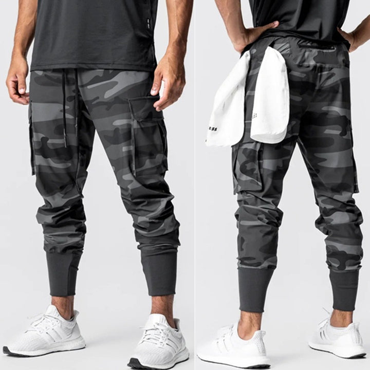 Herren Camo Cargo Jogger-Hosen Aliams