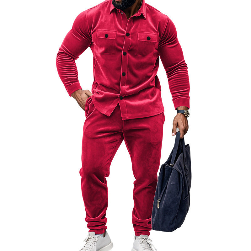 Herren sportliches Premium-Jogginganzug mit praktischen Taschen und lässiger Passform Aliams
