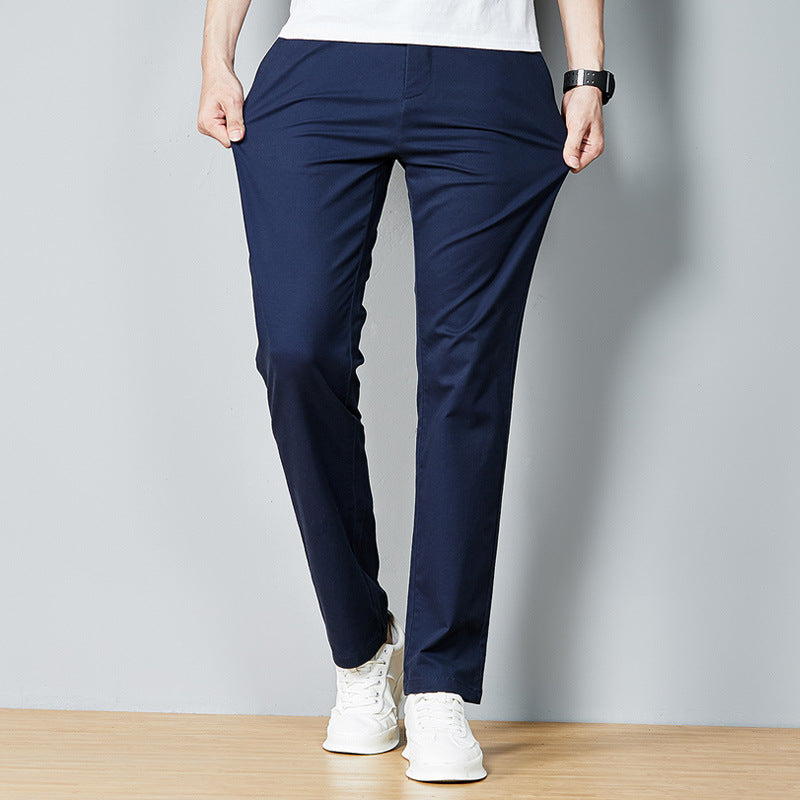 Herren schicke Business-Hose mit schmaler Passform und elastischem Bund Aliams