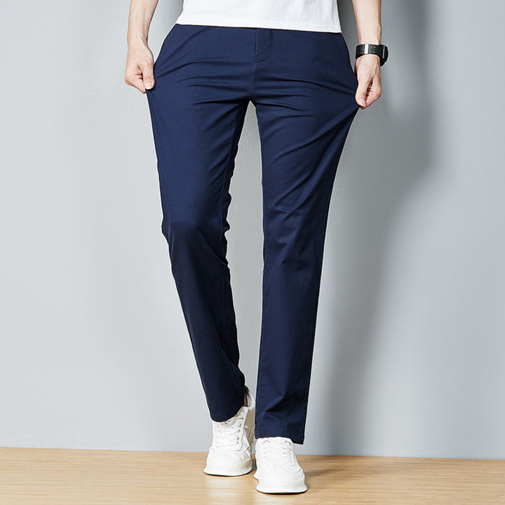 Herren schicke Business-Hose mit schmaler Passform und elastischem Bund Aliams