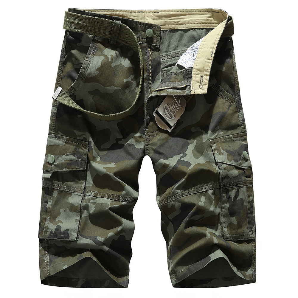 Herren Cargoshorts mit praktischen Taschen und elastischem Bund Aliams