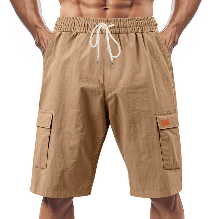 Herren Cargo-Shorts mit vielseitigen Taschen und elastischem Bund Aliams