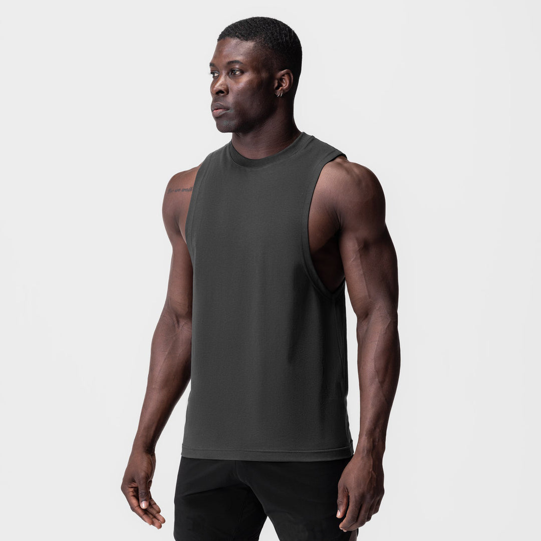 Herren Sportliches Muskelshirt mit weitem Armloch Aliams