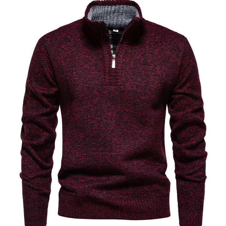 Herren Zip-Pullover mit strukturiertem Design Aliams