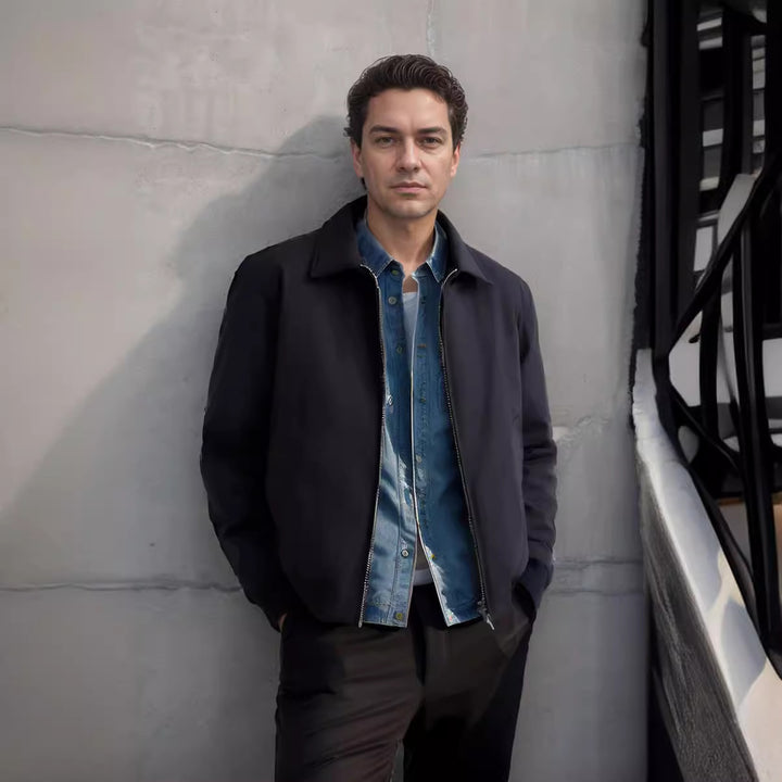 Herren Freizeitjacke mit modernem Design und praktischen Details Aliams