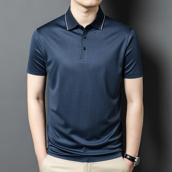 Herren Poloshirt mit strukturiertem Design und atmungsaktiven Eigenschaften Aliams