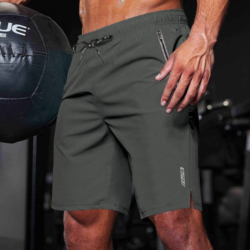 Herren Sportliche Trainingsshorts mit funktionalen Taschen und elastischem Bund Aliams