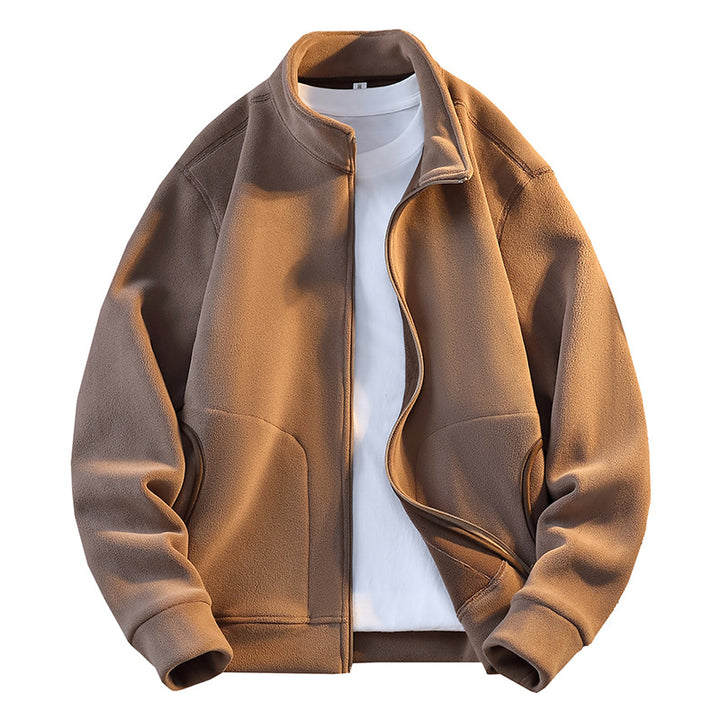 Herren Fleecejacke mit praktischen Taschen und durchgehendem Reißverschluss Aliams